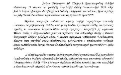 Święto Państwowe Sił Zbrojnych